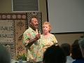 Reception - Pam and Tomasi on the mic